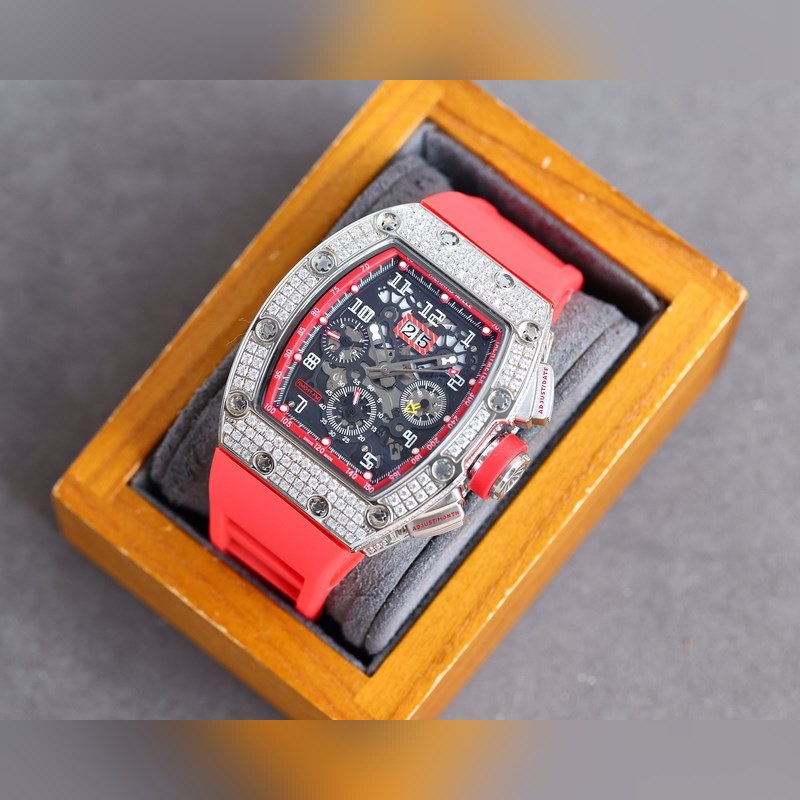 Richard Mille RM-011 Full Diamond Six-Needle Multifunction Replica Watch-1