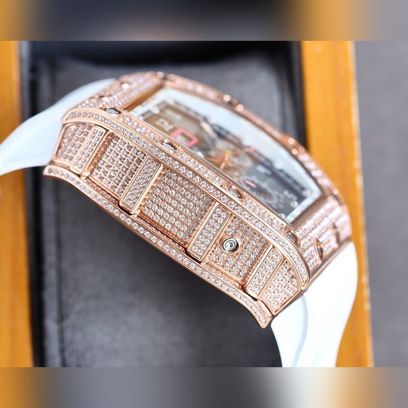 Richard Mille RM-011 Diamond-Studded Multifunctional Replica Watch-6