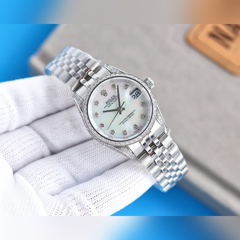 ROLEX Oyster Perpetual Datejust 31 Diamond-Set Luxury Replica Watch-2