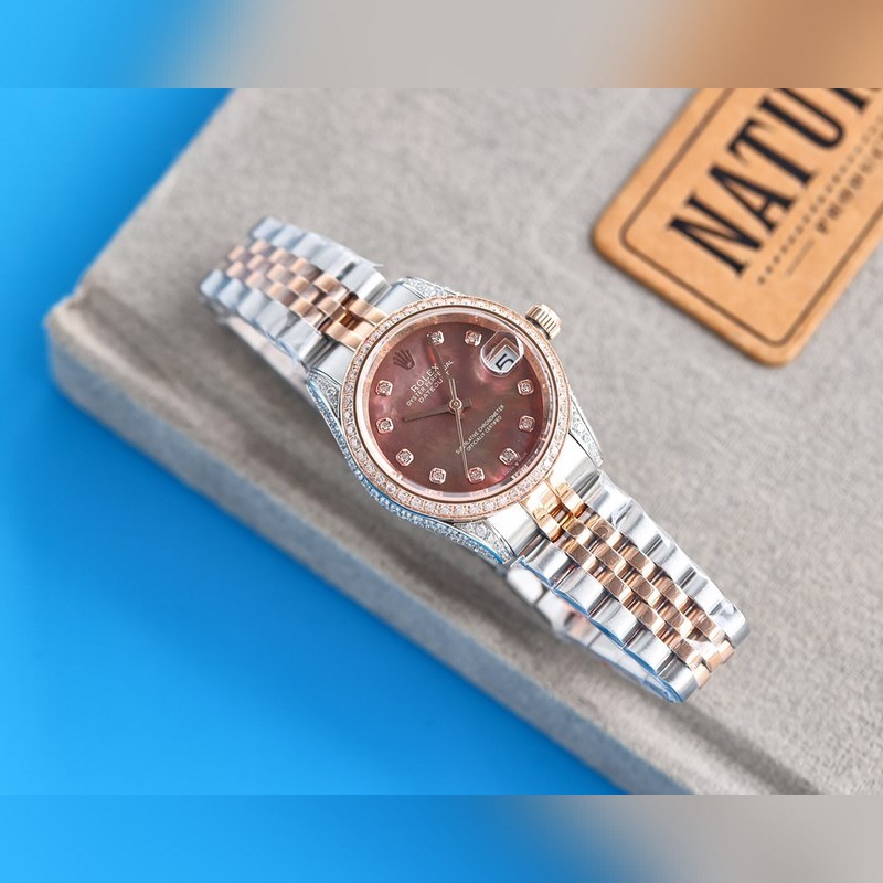 ROLEX Oyster Perpetual Datejust 31 Diamond-Set Luxury Replica Watch-3