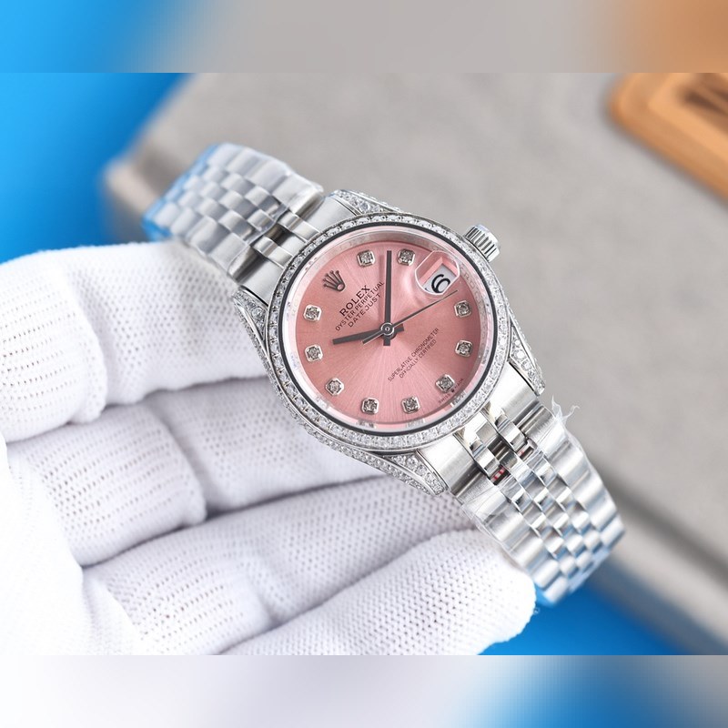 ROLEX Oyster Perpetual Datejust 31 Diamond-Set Luxury Replica Watch-5
