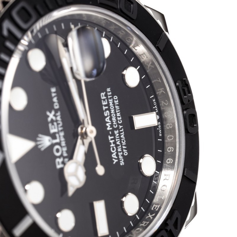 Rolex Yacht-Master II 42MM Platinum Ceramic Bezel Rubber Strap-7