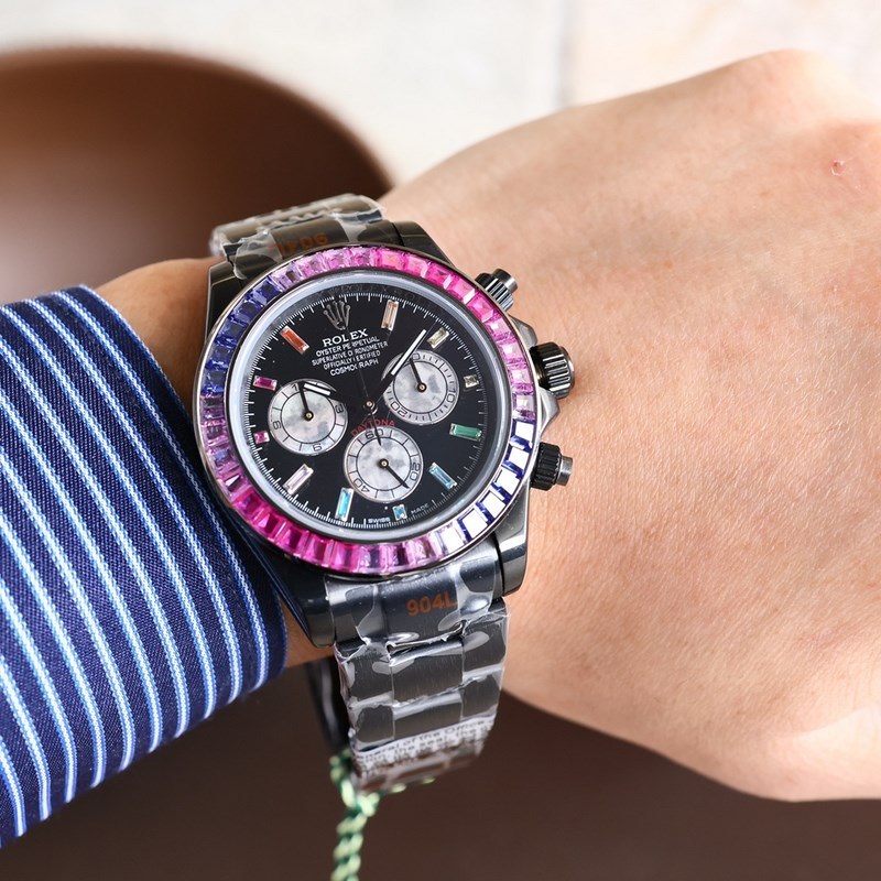 Rolex Daytona Rainbow Diamond Third Generation Exceptional Quality-7