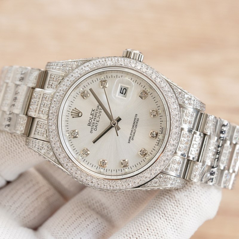 OLEX Rolex Men's Diamond Datejust 41mm Luxury Replica Watch-2