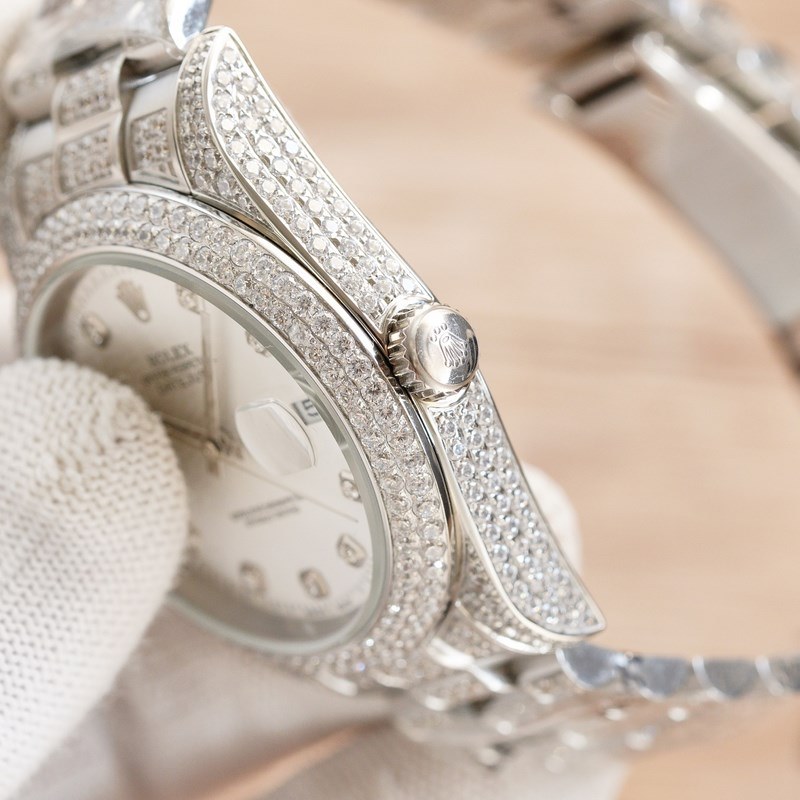 OLEX Rolex Men's Diamond Datejust 41mm Luxury Replica Watch-3