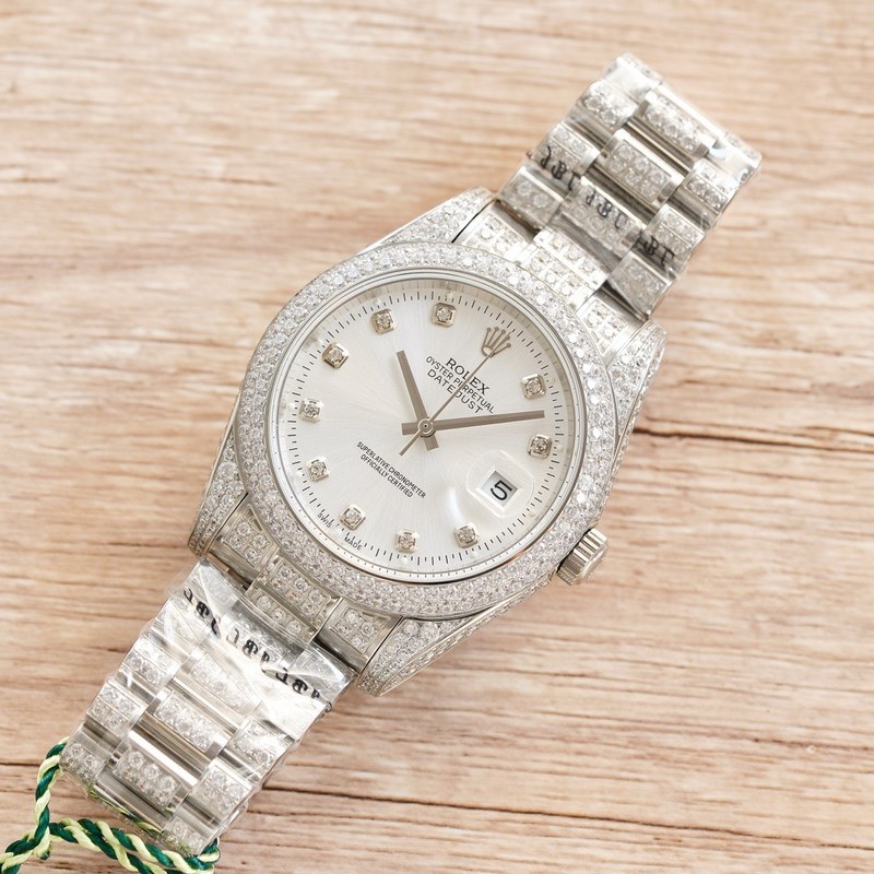 OLEX Rolex Men's Diamond Datejust 41mm Luxury Replica Watch-7
