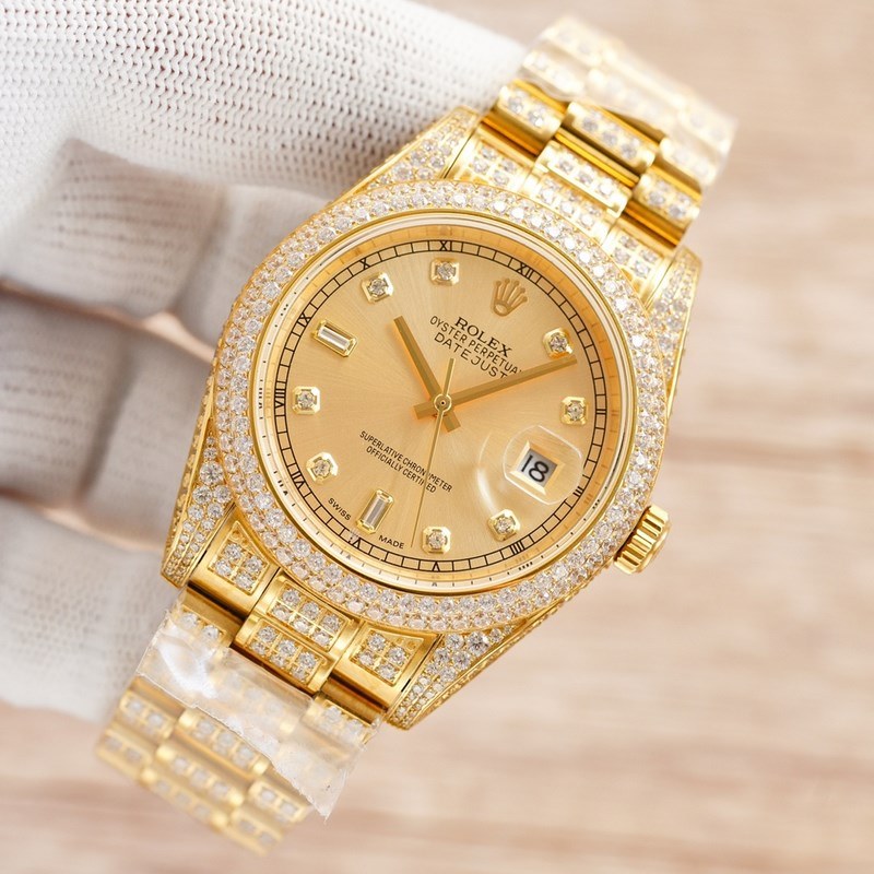 OLEX Rolex Men's Diamond Datejust 41mm Luxury Replica Watch-2