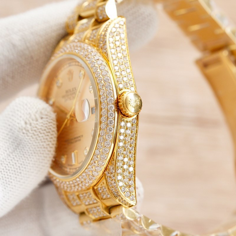 OLEX Rolex Men's Diamond Datejust 41mm Luxury Replica Watch-4