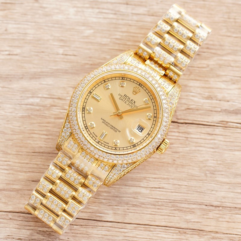 OLEX Rolex Men's Diamond Datejust 41mm Luxury Replica Watch-8