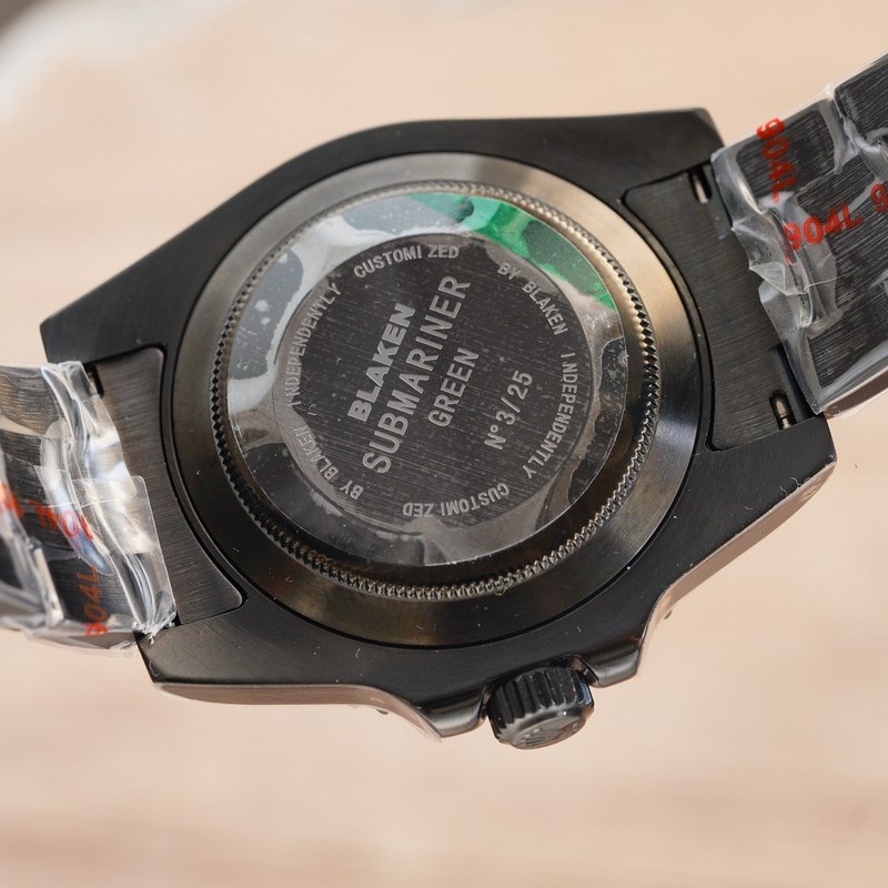 Rolex Submariner Black Custom 40mm Special Edition-8