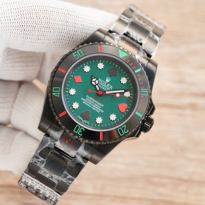 Black ROLEX Submariner Custom Edition 40mm Quality Replica Watch-4