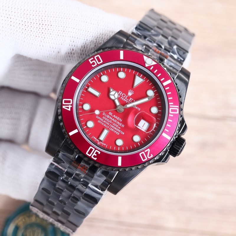 Rolex Submariner Black and Green Upgraded Black Steel Version-4