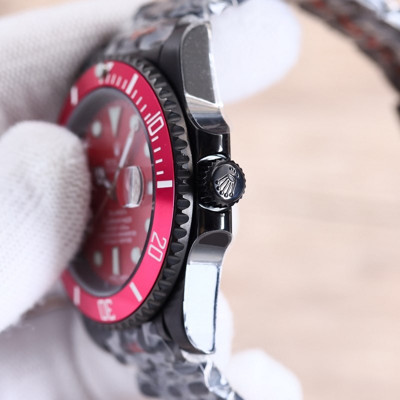 Rolex Submariner Black and Green Upgraded Black Steel Version-5