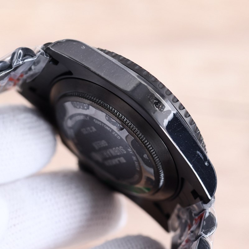 Rolex Submariner Black and Green Upgraded Black Steel Version-6