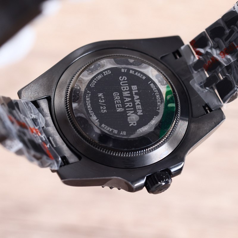 Rolex Submariner Black and Green Upgraded Black Steel Version-7