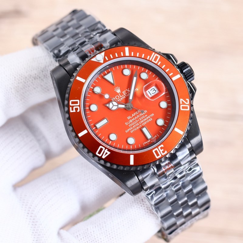 BLAKEN Rolex Submariner Green Black Carbon Upgrade with Black Steel Strap-4