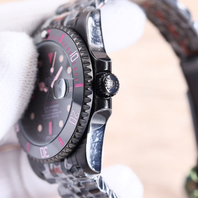 BLAKEN Rolex Submariner Green Black Carbon Upgrade Black Steel Strap-5