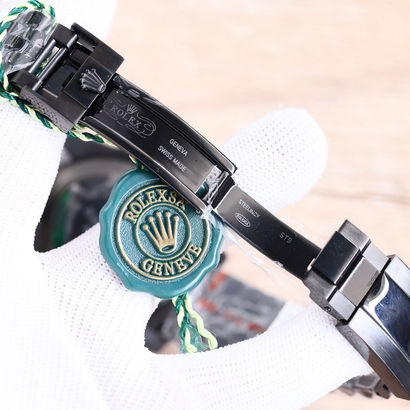 BLAKEN Rolex Submariner Green Black Carbon Upgrade Black Steel Strap-7