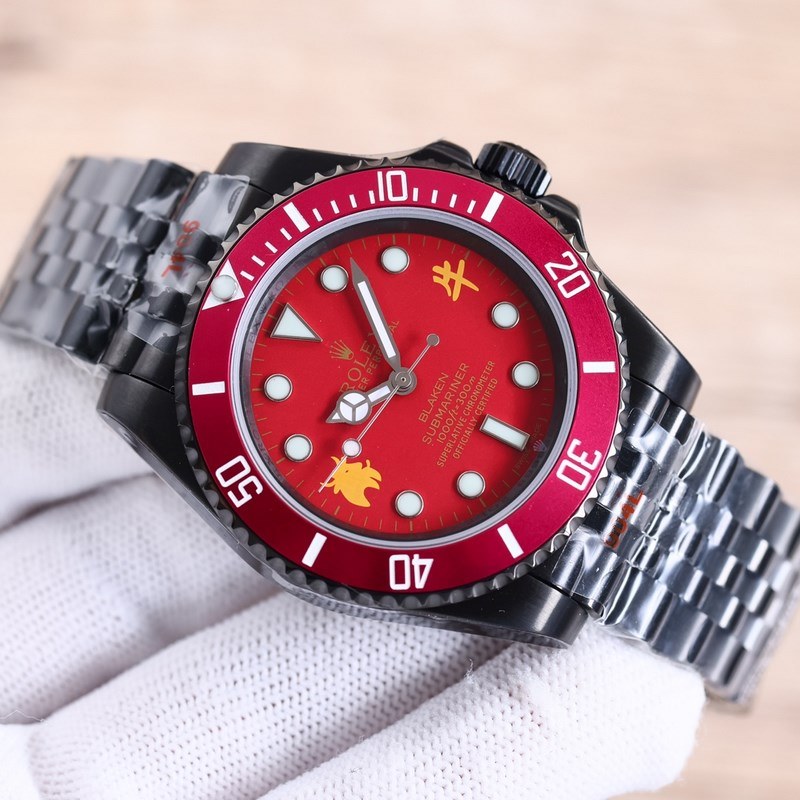 Rolex Black Submariner Green and Black 5-Group Steel Replica Watch-5