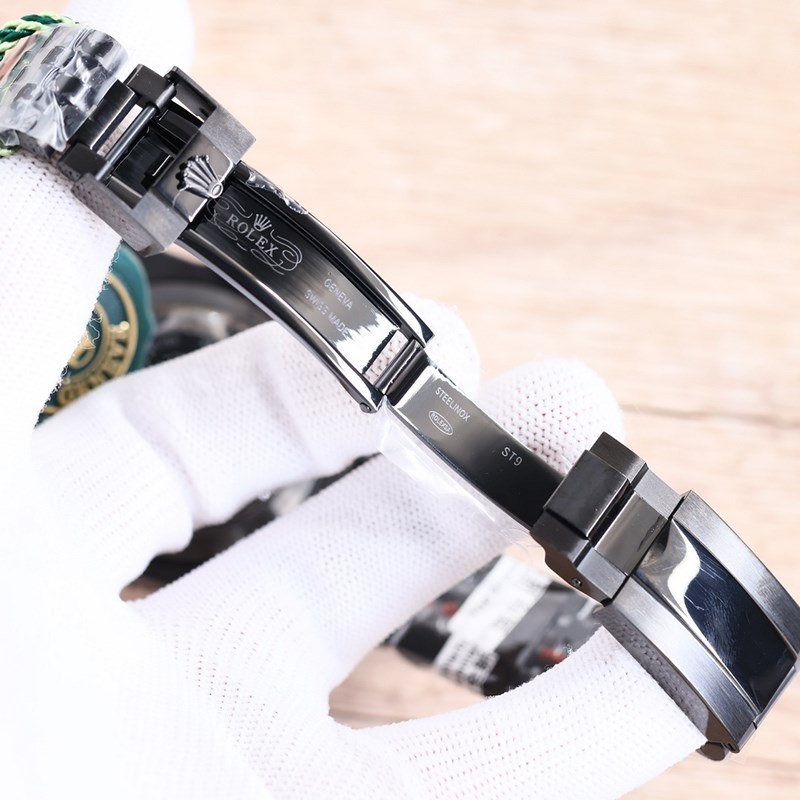 Rolex Black Submariner Green and Black 5-Group Steel Replica Watch-7