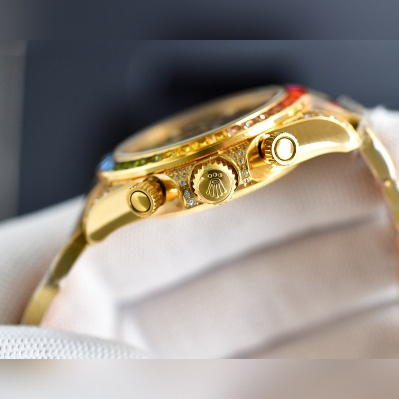 Rolex Rainbow Daytona 40mm Luxury Chronograph Replica Watch-8