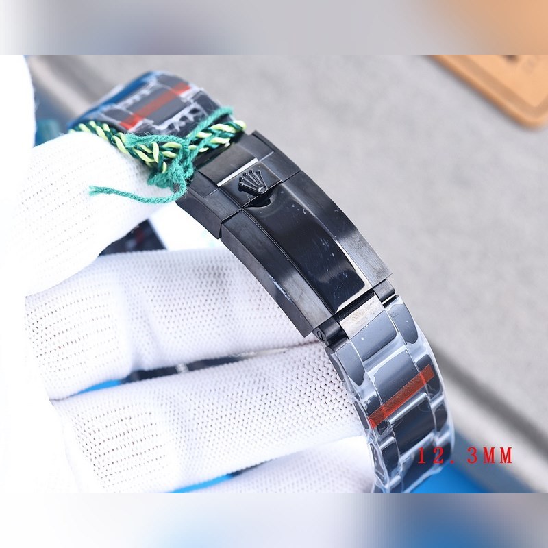 Rolex RILEX Daytona 4th Gen 12.3mm Black Steel Rainbow Diamond-8