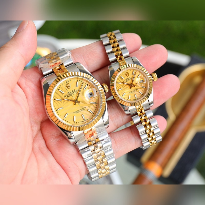 Rolex Datejust Couple Replica Watch Swiss Quality 100% Waterproof Sapphire Crystal-2
