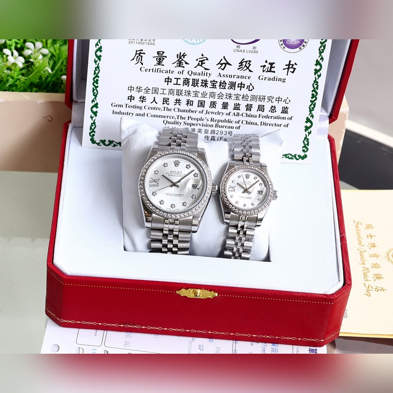 Rolex Datejust Couple Replica Watch Swiss Quality 100% Waterproof Sapphire Crystal-5