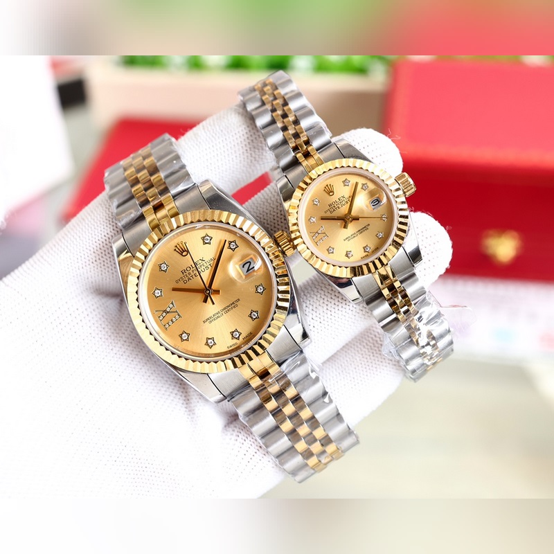 Rolex Datejust Couple Replica Watch 100% Swiss Quality Super Waterproof Sapphire Crystal-2