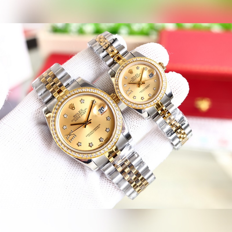 Rolex Datejust Couple Replica Watch 100% Swiss Quality Super Waterproof Sapphire Crystal-3