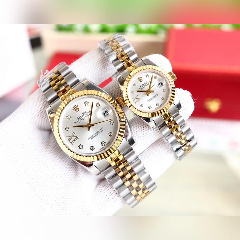 Rolex Datejust Couple Replica Watch 100% Swiss Quality Super Waterproof Sapphire Crystal-5