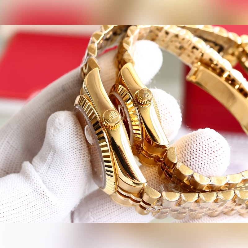 Rolex Datejust Couple Replica Watch Swiss 100% Quality Sapphire Crystal Waterproof Luminous-7