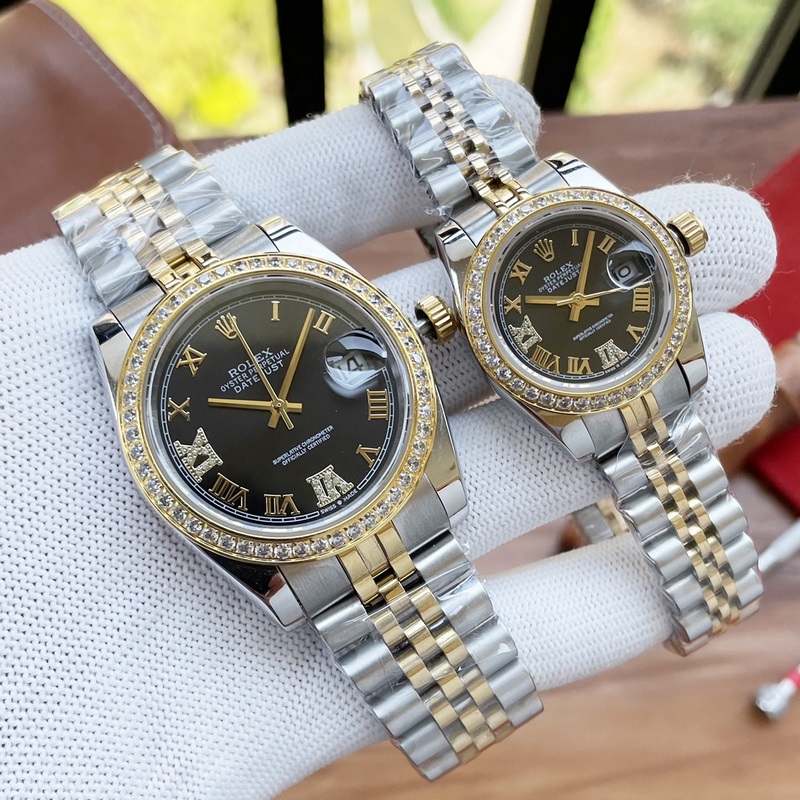 Rolex Datejust Couples Replica Watch 100% Swiss Quality Super Waterproof Sapphire Glass-2