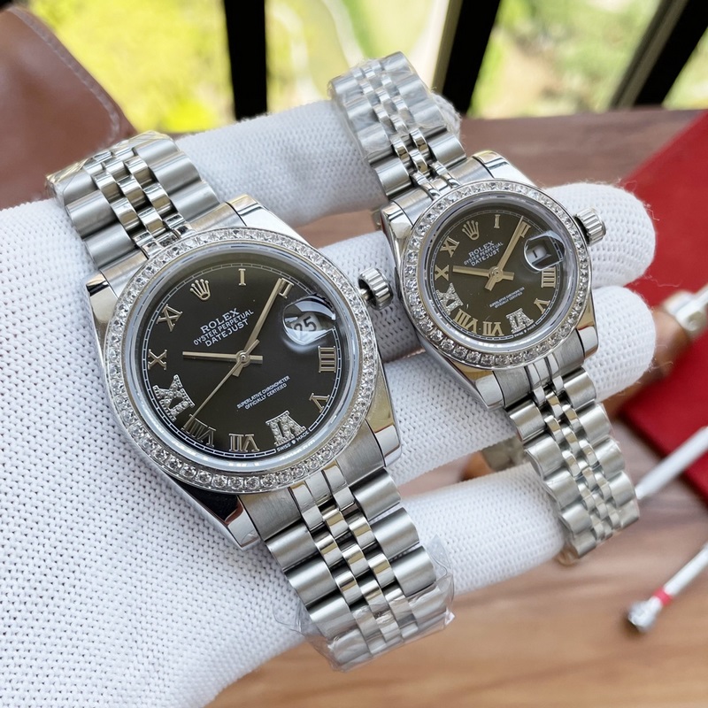 Rolex Datejust Couples Replica Watch 100% Swiss Quality Super Waterproof Sapphire Glass-4