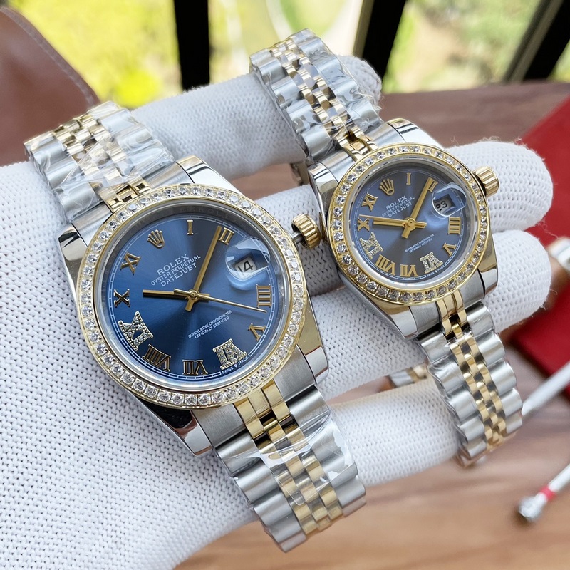 Rolex Datejust Couples Replica Watch 100% Swiss Quality Super Waterproof Sapphire Glass-6