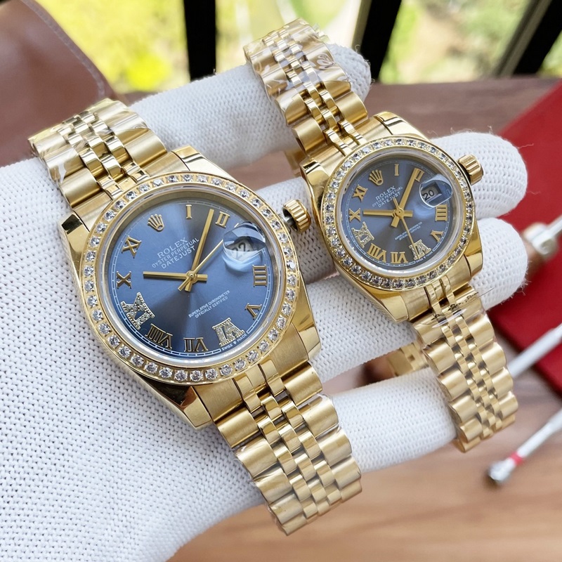 Rolex Datejust Couple Replica Watch 100% Swiss Quality Night Glow Sapphire Waterproof-6