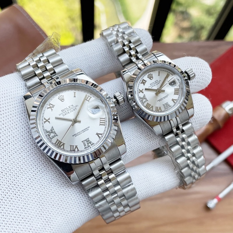 Rolex Datejust Couple Replica Watch Swiss Quality 100% Waterproof Sapphire Glass-2