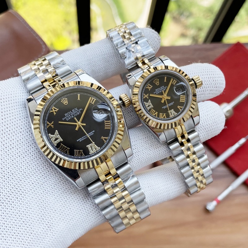 Rolex Datejust Couple Replica Watch Swiss Quality 100% Waterproof Sapphire Glass-5