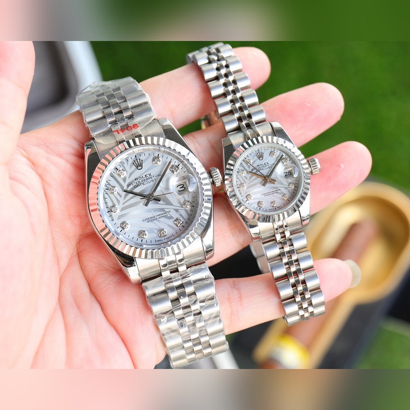 Rolex Datejust Couple's Replica Watch Swiss Quality 100% Waterproof Sapphire Glass-4