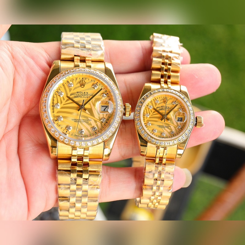 Rolex Datejust Couple Replica Watch Swiss Quality 100% Water-Resistant Sapphire Crystal-1