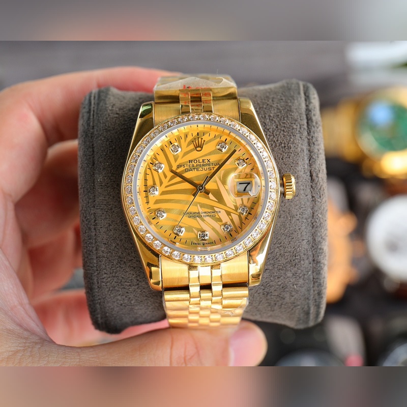 Rolex Datejust Couple Replica Watch Swiss Quality 100% Water-Resistant Sapphire Crystal-2