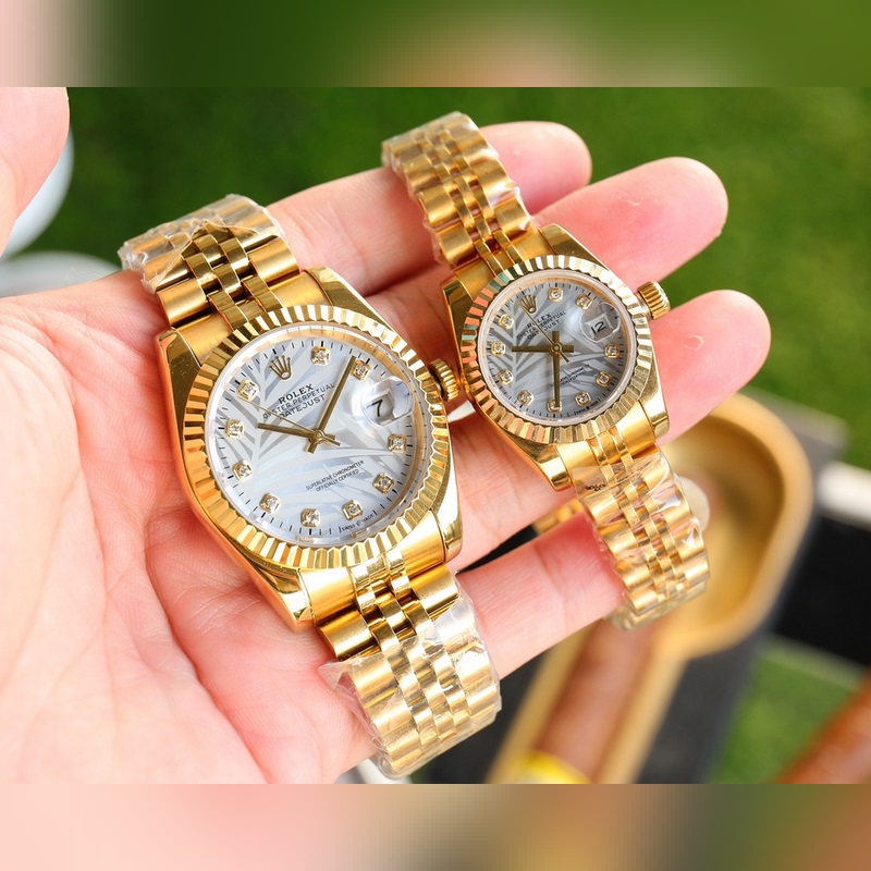 Rolex Datejust Couple Replica Watch Swiss Quality 100% Water-Resistant Sapphire Crystal-4