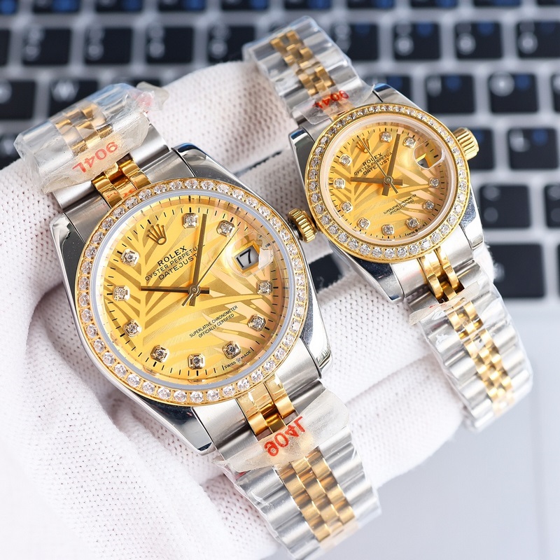Rolex Datejust Couple Replica Watch Swiss Quality 100% Waterproof Sapphire Crystal-4