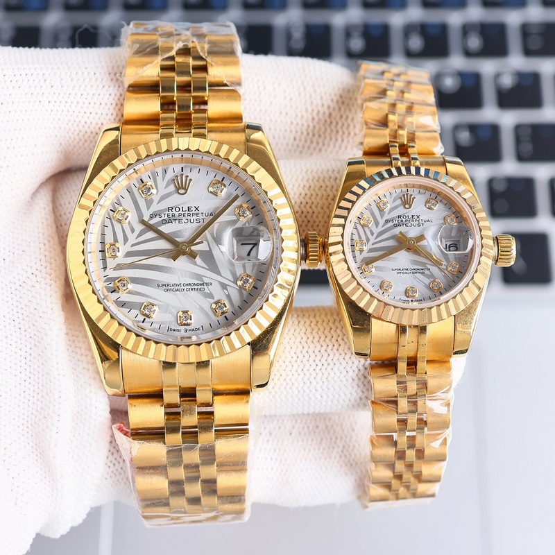 Rolex Datejust Couple Replica Watch Swiss Quality 100% Waterproof Sapphire Crystal-2