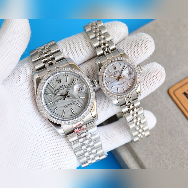 Rolex Datejust Couple Replica Watch Swiss Quality 100% Waterproof Sapphire Crystal-1