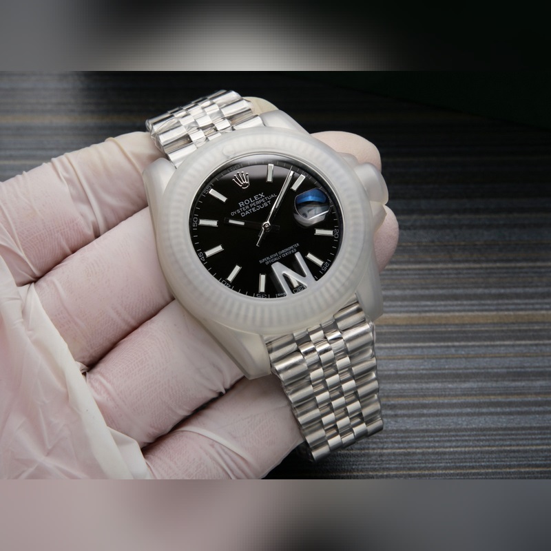 Rolex Datejust 41mm Replica with Five-Link Bracelet and Sapphire Crystal-2