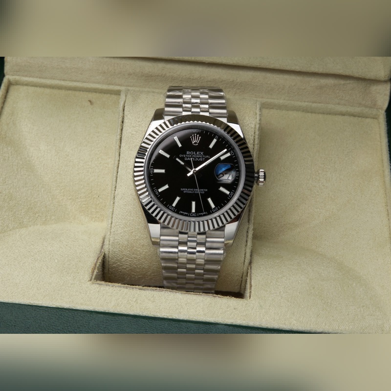 Rolex Datejust 41mm Replica with Five-Link Bracelet and Sapphire Crystal-5