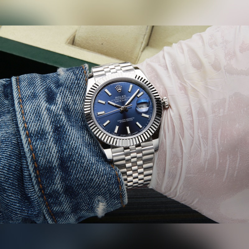 Rolex Datejust 41mm Replica Flawless Details 5-Link Bracelet Sapphire Crystal-4