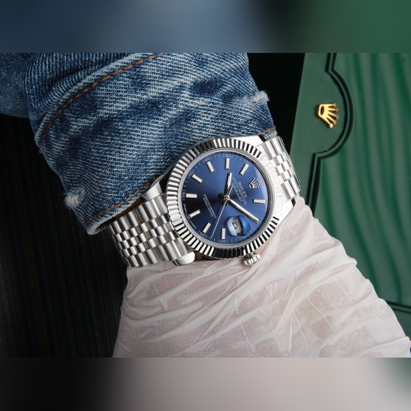 Rolex Datejust 41mm Replica Flawless Details 5-Link Bracelet Sapphire Crystal-5