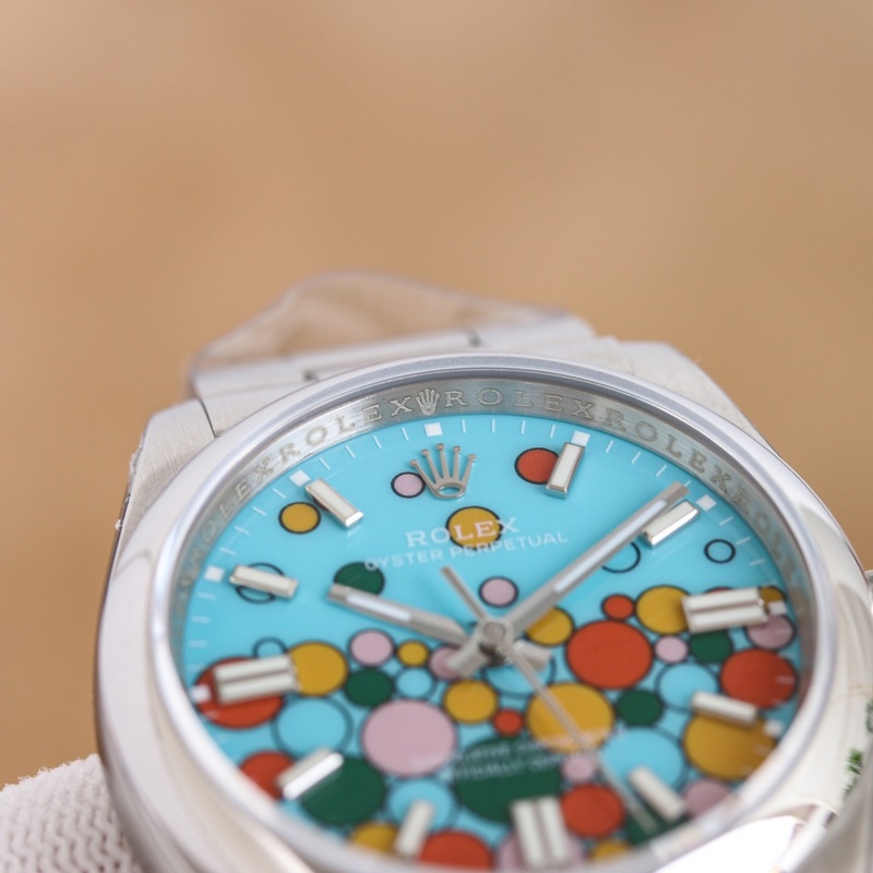 Rolex Oyster Perpetual Colorful High Quality Great Value Timepiece-2